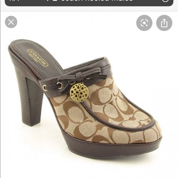 coach mule heels